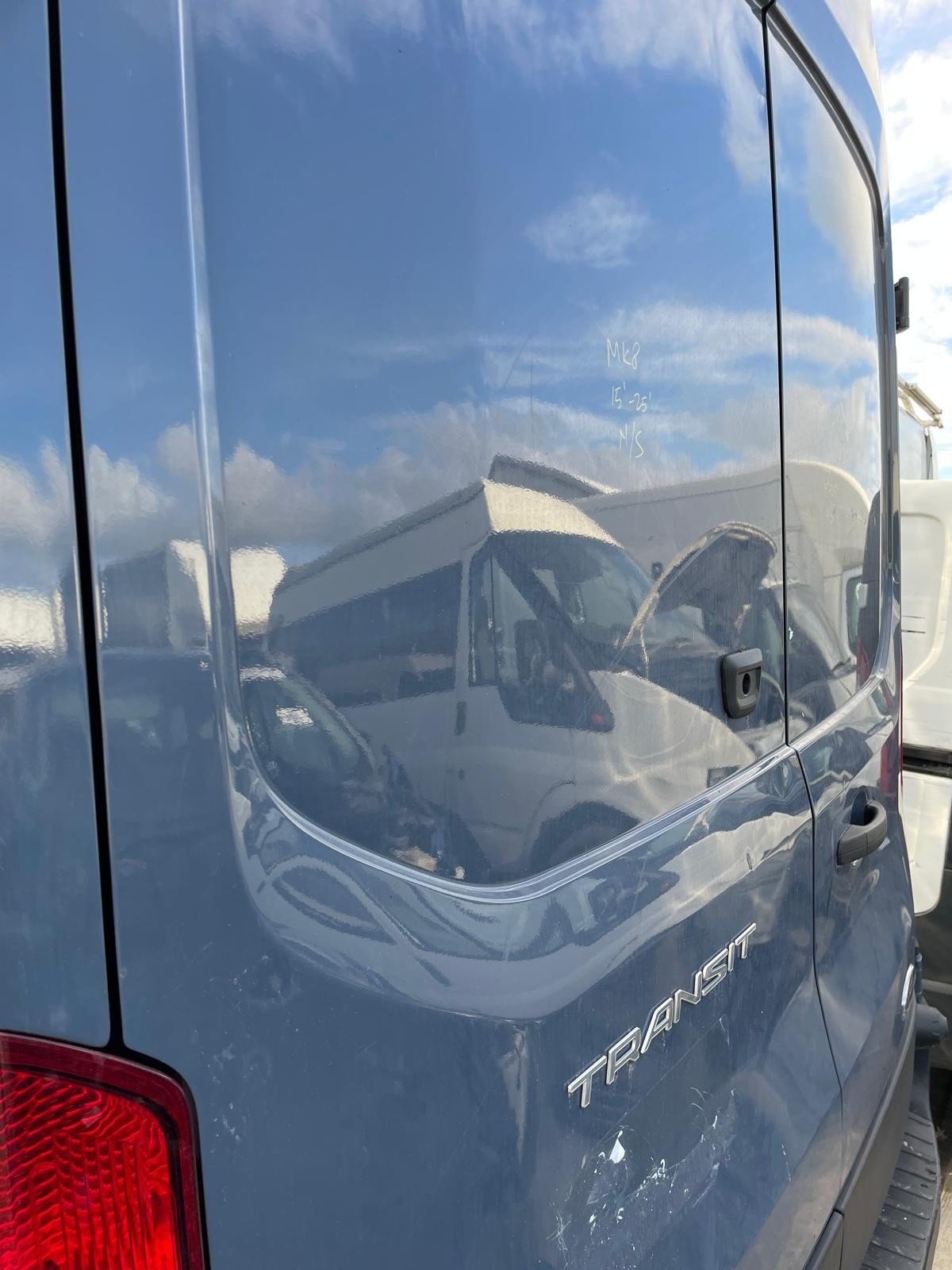 Ford Transit MK8 2015-2025 Rear Door Left N/S In GREY AMAZON