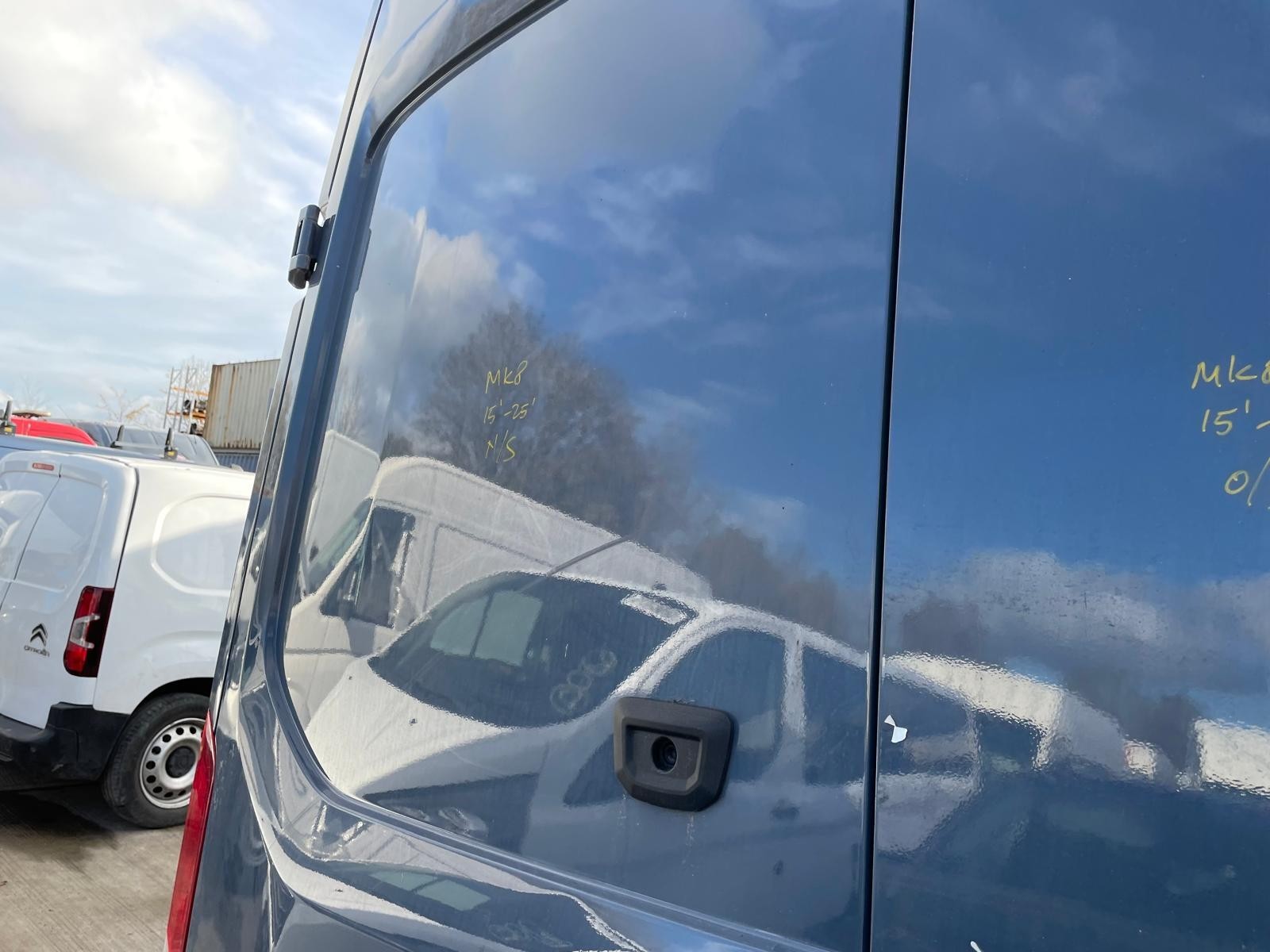 Ford Transit MK8 2015-2025 Rear Door Left N/S In GREY AMAZON