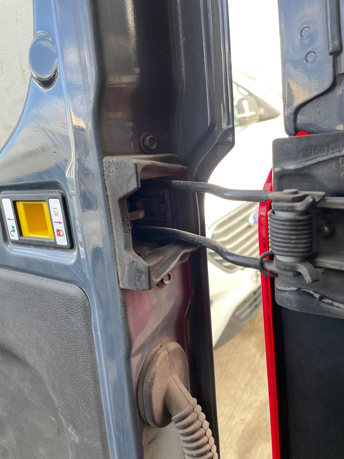 Ford Transit MK8 2015-2025 Rear Door Left N/S In GREY AMAZON