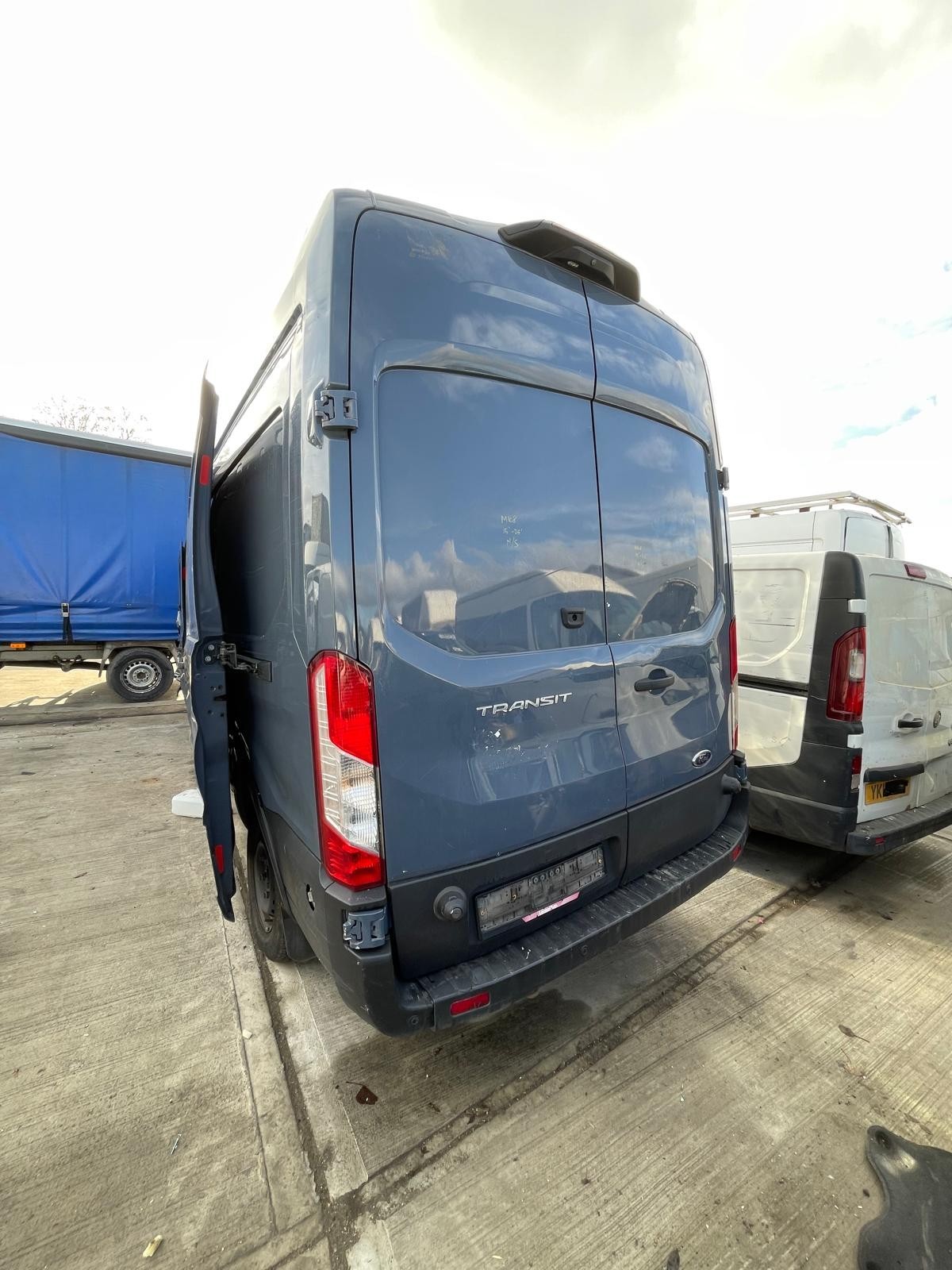 Ford Transit MK8 2015-2025 Rear Door Left N/S In GREY AMAZON