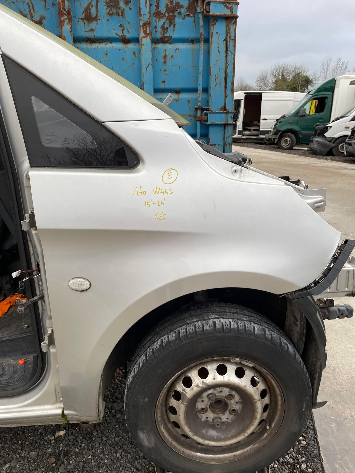 Mercedes Vito V Class Viano 2015-2024 Wing Fender Right O/S Silver