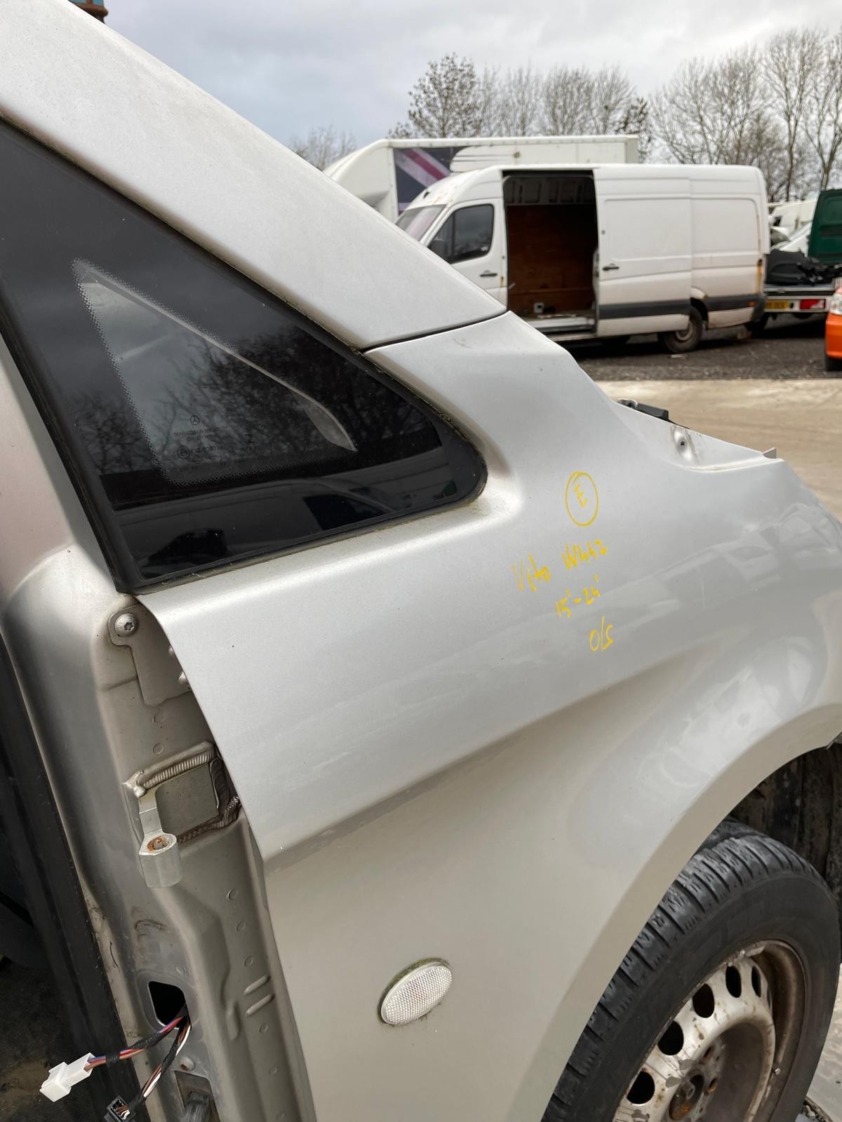 Mercedes Vito V Class Viano 2015-2024 Wing Fender Right O/S Silver