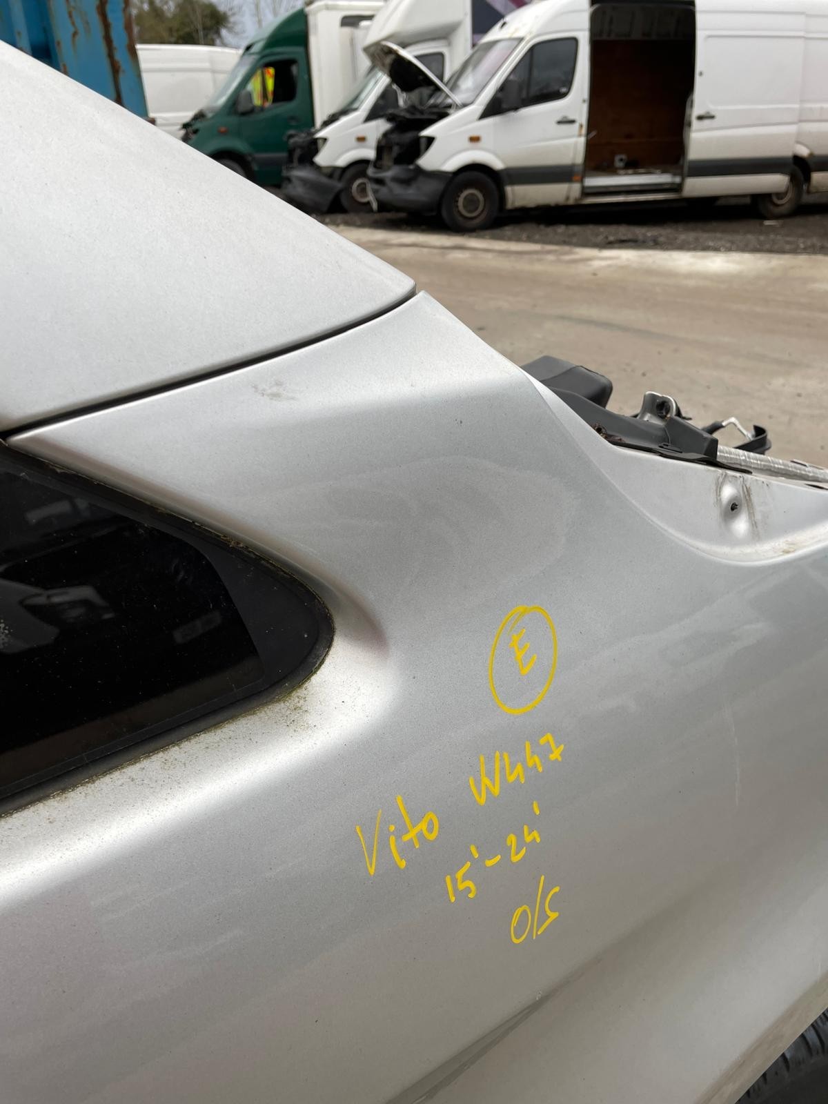 Mercedes Vito V Class Viano 2015-2024 Wing Fender Right O/S Silver