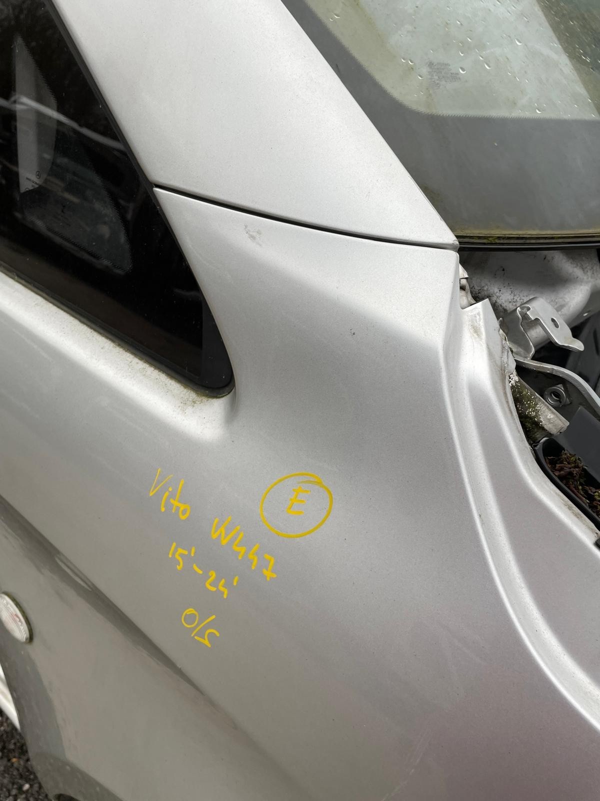 Mercedes Vito V Class Viano 2015-2024 Wing Fender Right O/S Silver