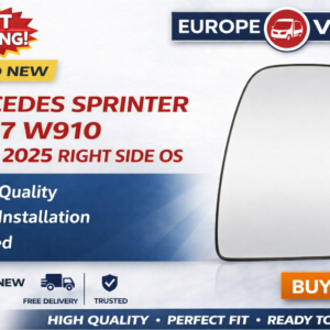 Sprinter Mirror Glass Right 2018 2025 Sprinter W907 W910 Heated Mirror Glass OS