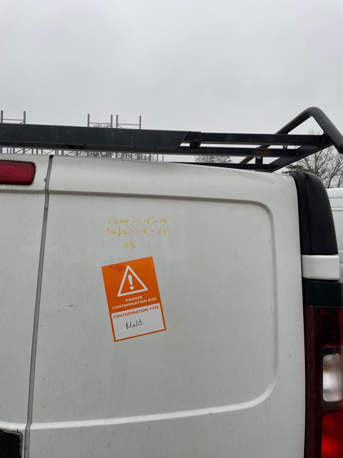 Vauxhall Vivaro 2015-2019 Renault Trafic 2015-2023 Rear Door Right Side O/S