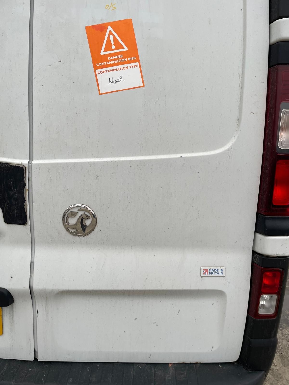 Vauxhall Vivaro 2015-2019 Renault Trafic 2015-2023 Rear Door Right Side O/S