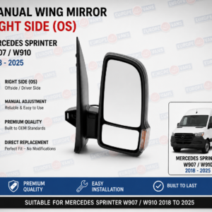 Sprinter W907 Wing Mirror Manual 2018 2025 Right Side OS W907 W910 RHD UK