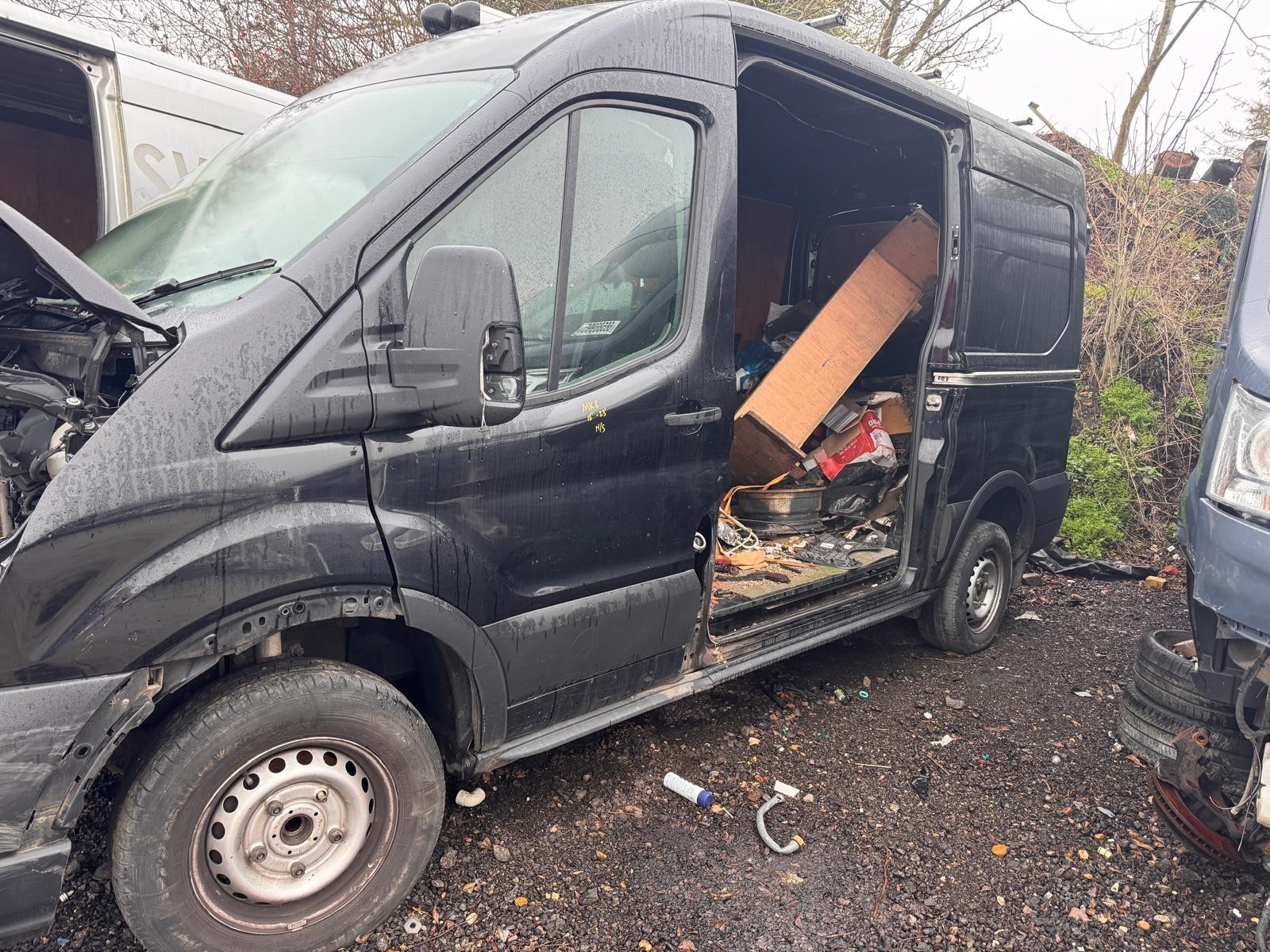 Ford Transit MK8 2015-2023 Front Door Left N/S Black