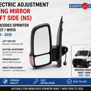 Sprinter W907 Wing Mirror Electric 2018 2025 Left Side NS W907 W910 RHD UK
