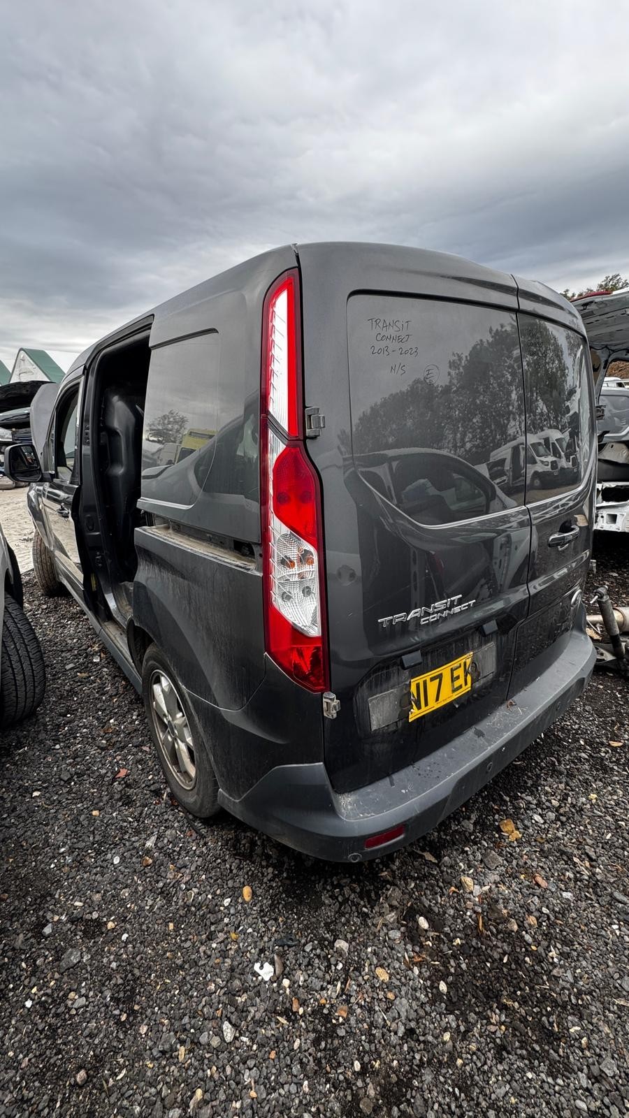 Ford Transit CONNECT 2013 2023 Rear Door Left Side N/S in Grey BREAKING - imagine 2