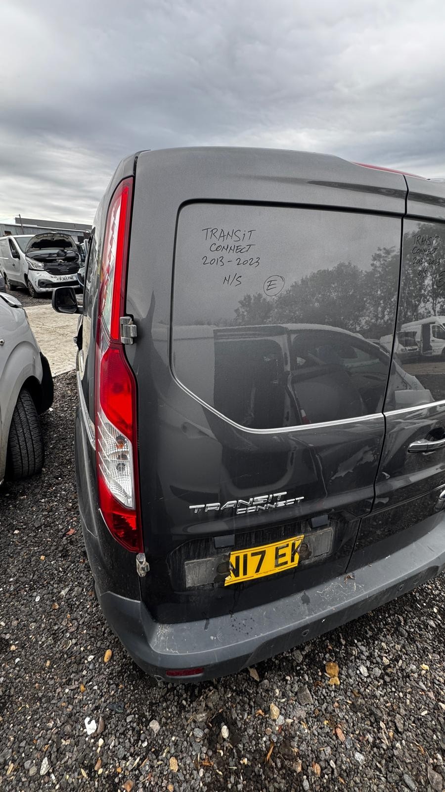 Ford Transit CONNECT 2013 2023 Rear Door Left Side N/S in Grey BREAKING - imagine 3