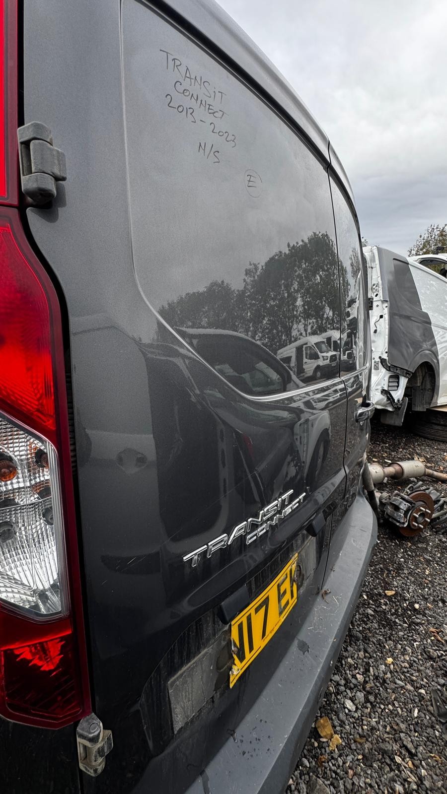 Ford Transit CONNECT 2013 2023 Rear Door Left Side N/S in Grey BREAKING - imagine 6