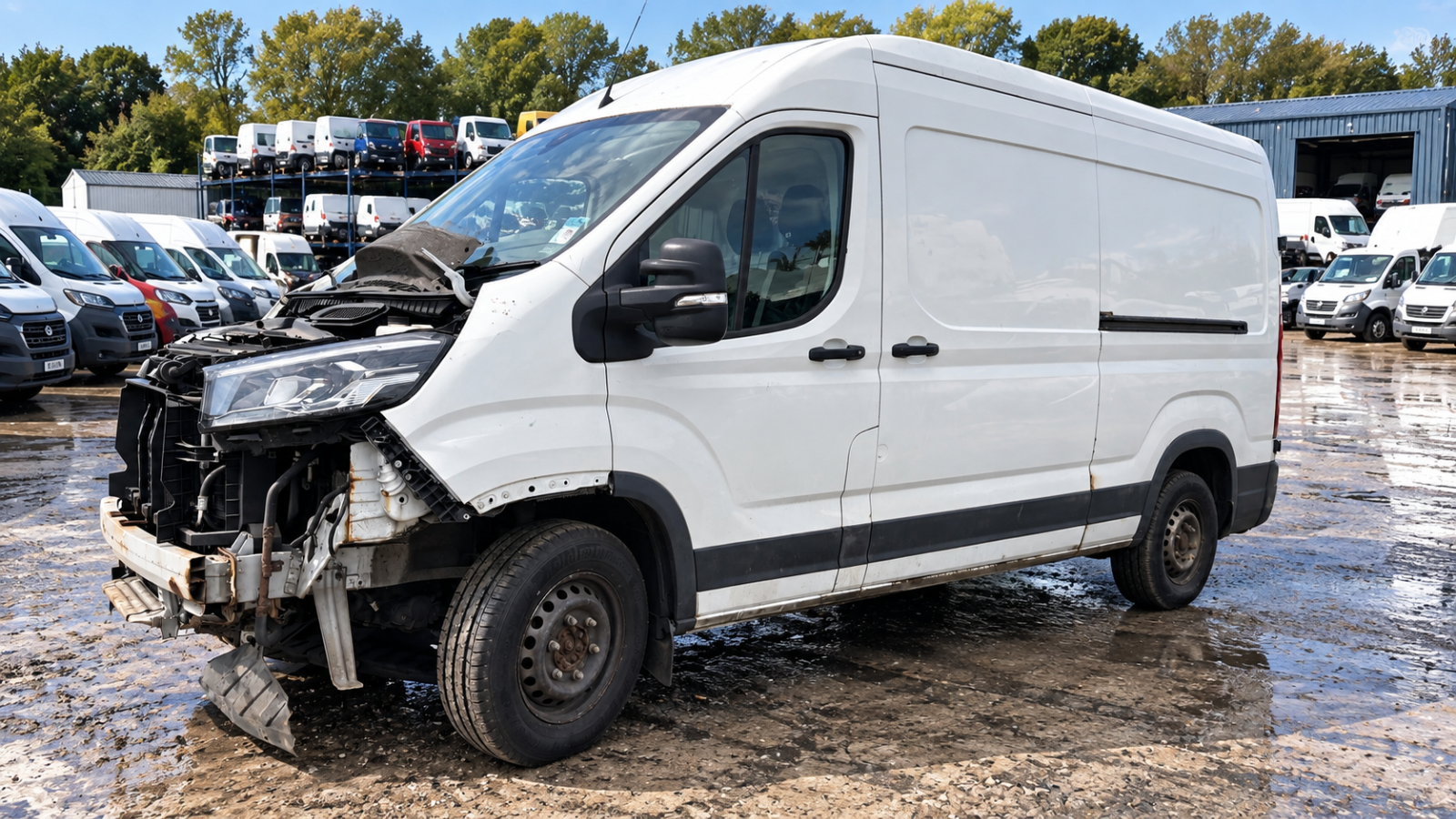 LDV Maxus Deliver 9 2019 2025 Side Loading Door Sliding Door in White BREAKING