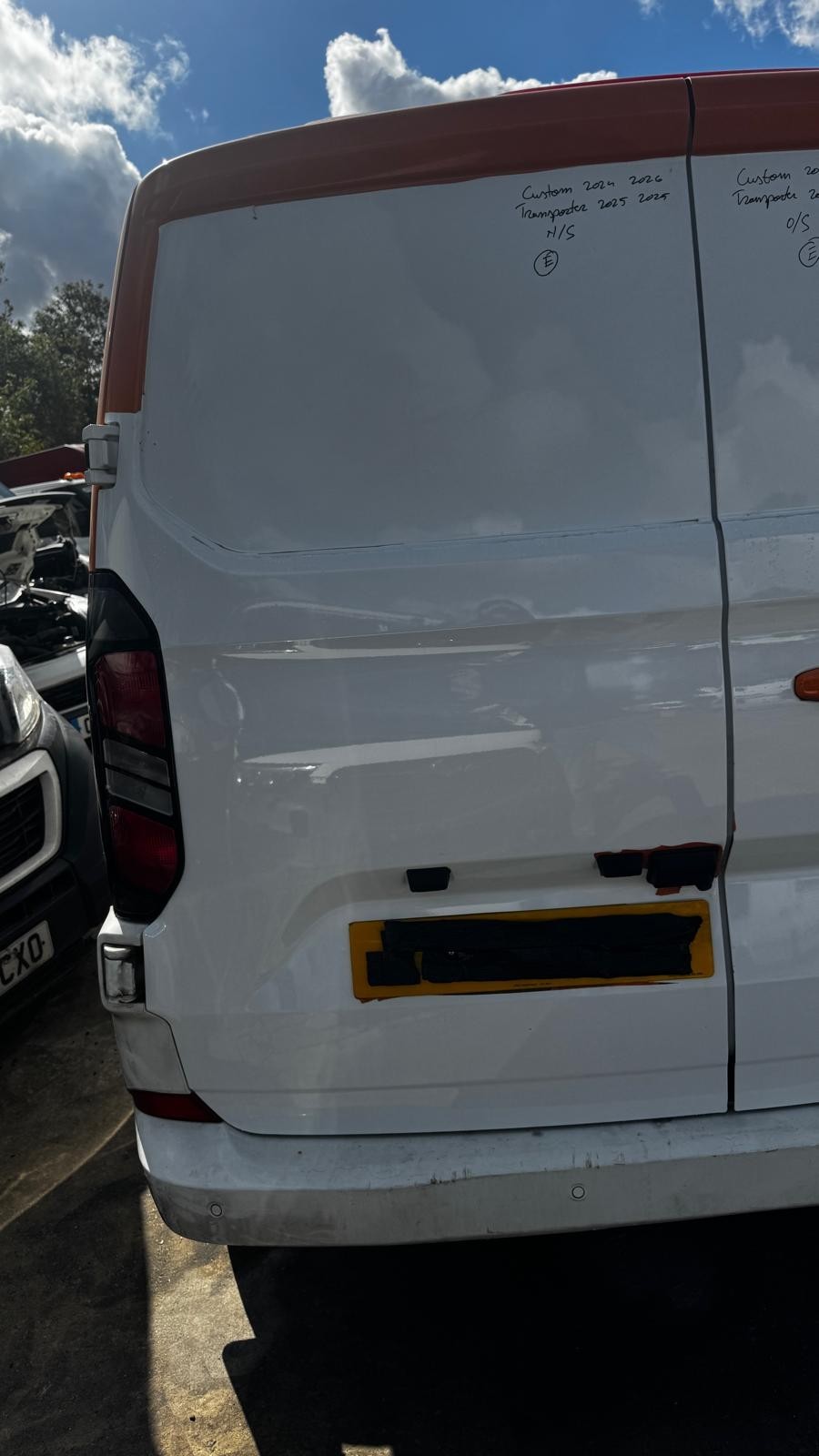 Ford Transit Custom Transporter 2024 2026 Rear Door Left Side N/S BREAKING - Image 2