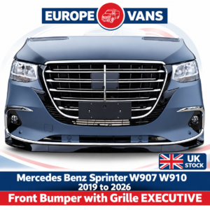 Mercedes Sprinter W907 W910 2019 2026 Executive Front Bumper Grille Complete Kit