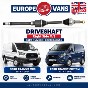 Ford Transit MK8 / Custom 2014 2023 Front Driveshaft Right Side BK213B436AC