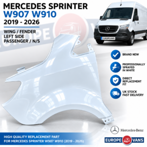 Mercedes Sprinter W907 W910 2019 2026 Wing Fender Left Side N/S New Sprayed